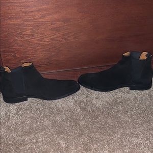 Aldo Black Chelsea Boots Suede